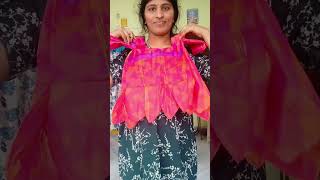 Nenu cloth asalu waste cheyanu👍😁sareetodressbabyfrocksaree kidslehangaamini ytshortsindia [upl. by Nosnek]