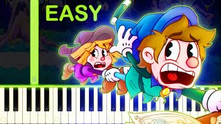 ENCHANTED PORTALS THEME  EASY Piano Tutorial [upl. by Okubo]