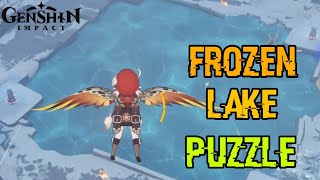 2 Seelie Frozen Lake Puzzle Dragonspine  Genshin impact [upl. by Selena977]