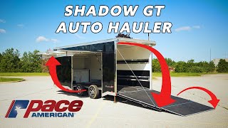 Pace American Trailers  Shadow GT Race Trailer [upl. by Adnilram]