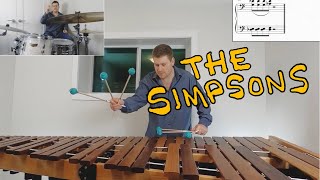 The Simpsons Theme on Marimba by Danny Elfman with Six Mallets [upl. by Nalo159]