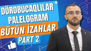 ✅️❗️👉Dördbucaqlılar Paraleloqram Bütün izahlar Mövzu izahı Qızıl qaydalar Part 2 buraxılış blok [upl. by Stagg277]