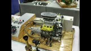 14 scale Blown quotStinger 609quot V8 engine built by Gary Conley [upl. by Etti]