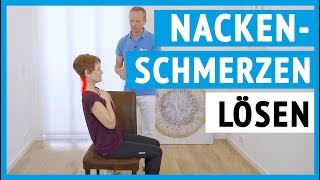 Nackenschmerzen behandeln  3 einfache Übungen  Für zu Hause [upl. by Thurnau136]