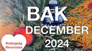 ♑️Bak December 2024 ❤️Gyógyulás Boldogság Bevonzása ❤️Szerelem Kapcsolat Tarot Jóslás [upl. by Atiuqehc540]