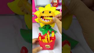 Satisfying With Unboxing Sunflower Eating Fries Set Toys ASMR Videos [upl. by Adai]