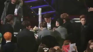 160114 BTS Jimin amp Red Velvet Seulgi Moment  Seoul Music Awards [upl. by Eicnahc275]