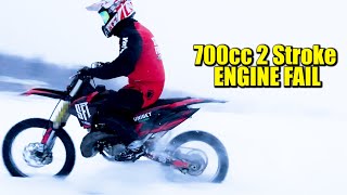 700cc 2 stroke engine fail again [upl. by Assital]