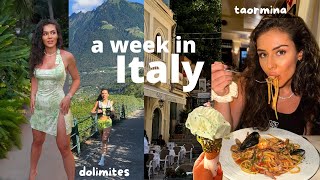 A WEEK IN ITALY food dolomites sicily taormina step count secrets  my 25th birthday [upl. by Meri]