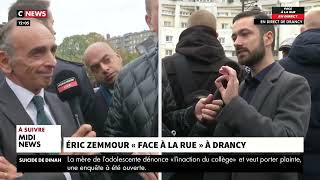 David Guiraud face à Eric Zemmour à Drancy [upl. by Siubhan]