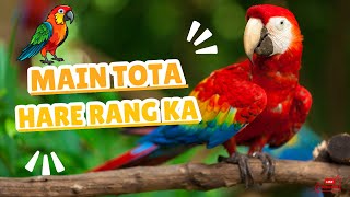 Main Toota Main Toota 🦜  Hilarious Parrot Song for Kids 🎶  Fun Hindi Nursery Rhymes [upl. by Kenway]