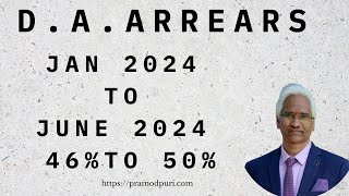 DA Arrears 1 Jan 2024 to 30 June 2024 [upl. by Olwen]