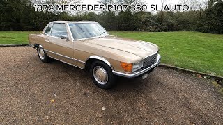 1972 MERCEDES R107 350 SL AUTO [upl. by Abbye]