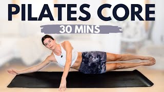 30Min Pilates Core Workout  No Props Needed AtHome Pilates Workout [upl. by Einotna]