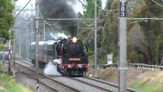 R761 Glenroy Bank Melbourne Steamrail [upl. by Neelyar903]