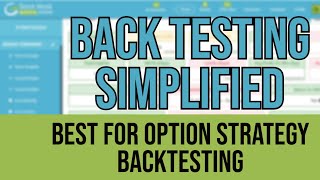 Best website for Option Strategy Back Testing  Additional 10 off [upl. by Lam]