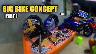 FULL BIG BIKE CONCEPT FOR MY YAMAHA SNIPER 155 VVA  UNBOXING  PART 1 [upl. by Yeliac]