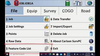 Carlson SurvPC Fundamentals 16 – SurvPC Job Setup [upl. by Ardnalak]
