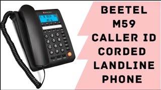 Beetel M59  Caller Id Corded Landline Phone Full Review review phone [upl. by Anovahs717]