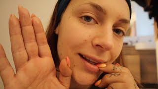 ASMR  De Stressing with Spit Painting 💆👩🏻‍🎨 [upl. by Ardnat]