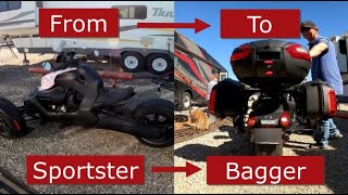 How To install Saddle Bags on a Can Am Ryker [upl. by Ocnarf]