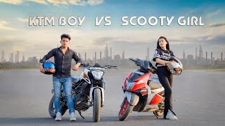 Ktm Boy Vs Scooty Girl  Nizamul Khan [upl. by Bendick447]