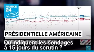 Présidentielle américaine  quindiquent les sondages à 15 jours du scrutin  • FRANCE 24 [upl. by Ominorej]