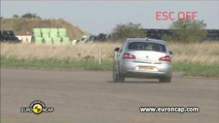 Euro NCAP  Skoda Superb  2009  ESC test [upl. by Ohaus]