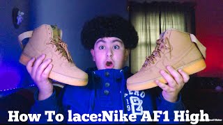 How To LaceNike AF1 High 🔥 [upl. by Wolfe]