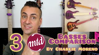 Three MTD basses comparison and review [upl. by Clareta]