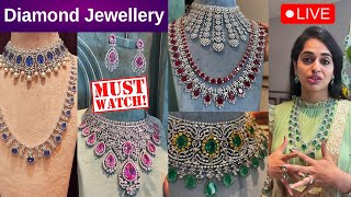 Vasundhara Diamond Roof Diamond Jewellery  brideessentials diamondnecklace diamond [upl. by Orodisi]