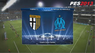 PES 2013  UEFA Champions League  4  Parma VS OM  Super Star  PS3 No Commentary [upl. by Airam]