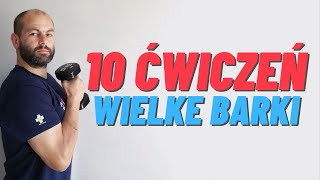 WF w domu  10 ćwiczeń na barki z hantlami  trening w domu [upl. by Hildegarde]