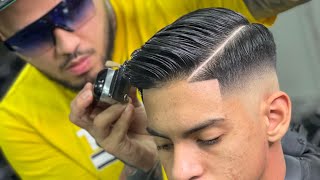 Corte de cabello desvanecido y peinado  skinfade más blindado [upl. by Ajit]