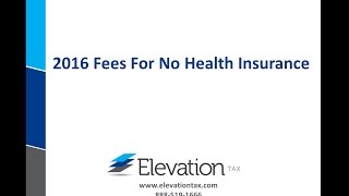 2016 Penalty For No Health Insurance [upl. by Yajeet1]