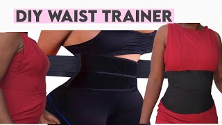 HOW TO MAKE A WAIST TRAINER AT HOME 2020 Me made DIY waist trainer  ZUBYCOCO [upl. by Inaliak925]