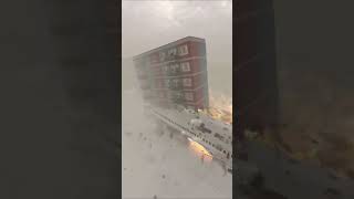 Plane crashes into building teardown destruction [upl. by Kimmel727]