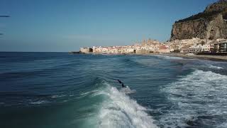 Surfing at Cefalu Sicily [upl. by Kiley]