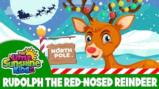 Rudolph the Red Nosed Reindeer Christmas Songs for Kids SingAlong Rudolf Reindeer Song  Lyrics [upl. by Kesley]