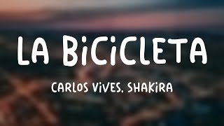 La Bicicleta  Carlos Vives Shakira Lyrics Video [upl. by Schofield]