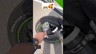 NINJA ZX10R VS NINJA H2 🍷🗿 kawasaki zx10r ninjah2 bikeshorts superbike bikelife shorts [upl. by Lledyr201]