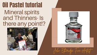 Oil Pastel tutorial Mineral Spirits and Thinners is there any point [upl. by Gaudette]