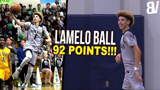 The Full Game LaMelo Ball Scored 92 Chino Hills DESTROYS Los Osos AGAIN FULL HIGHLIGHTS [upl. by Aneleh]