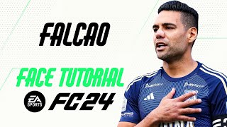 EA FC 24  RADAMEL FALCAO FACE TUTORIAL  STATS MILLONARIOS [upl. by Jessy]