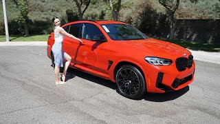 New 2025 BMW X4M Review in Toronto Red  21quot M Wheels  Exhaust Sound  Test Drive Review with Trish [upl. by Dareen]