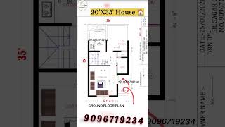 20X35 House Plans 🏠 20 Feet by 35 Feet House Plans  20X35 Small House Plans 20X35 700Sqft [upl. by Hsakaa759]