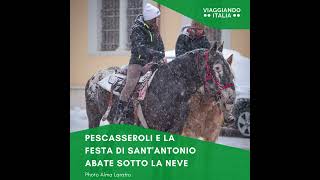 ❤ Turisti raccontano Pescasseroli la festa di S Antonio Abate sotto la neve e benedizione animali [upl. by Galatia]