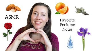 ASMR  Favorite Perfume Notes  Glass Tapping amp Whispering [upl. by Drugi]