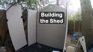 Plastic Shed Project Part 3 Building the Keter Shed [upl. by Longley]