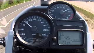 0100 kmh Acceleration Beschleunigung BMW R1200GS 2012 [upl. by Lytle826]